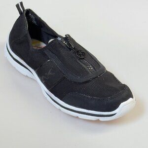 Anne Klein Sport Womens Slip-On Shoes Zipper Lightweight Textile Upper Size 8.5M